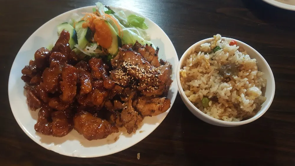 Kids Meal Orange Chicken and Teriyaki Chicken w Fried Rice